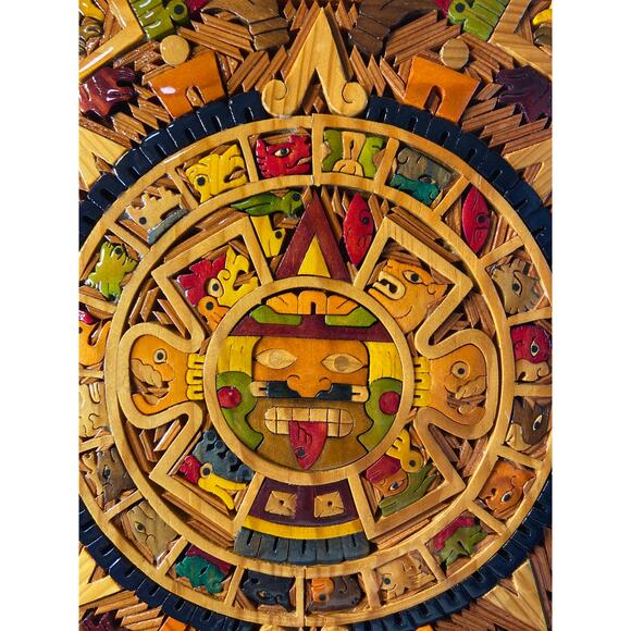 Mayan Aztec calendar wall art - Picture 4 of 12